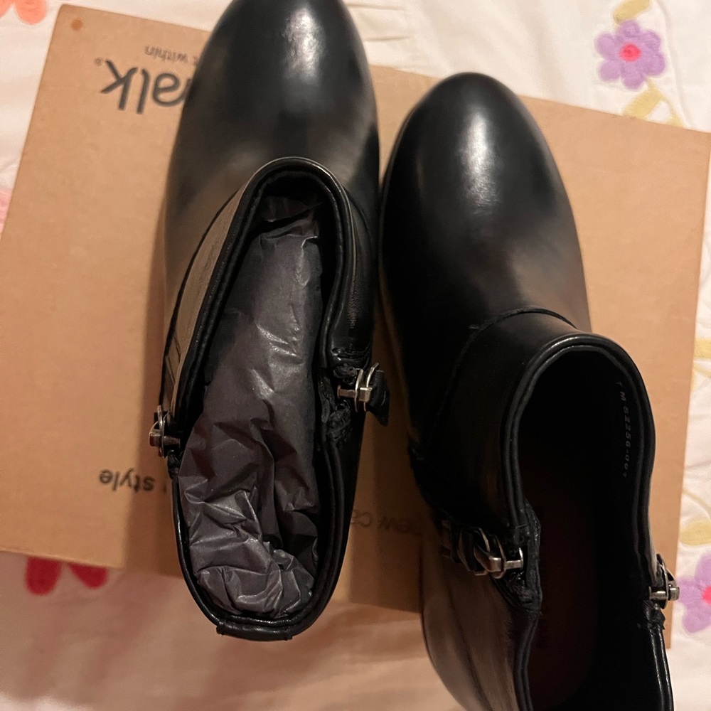 SoftWalk Black Ankle Booties - Picture 4 of 5